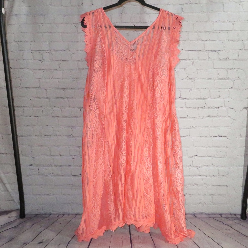 Laced Dress With Shell/Slip